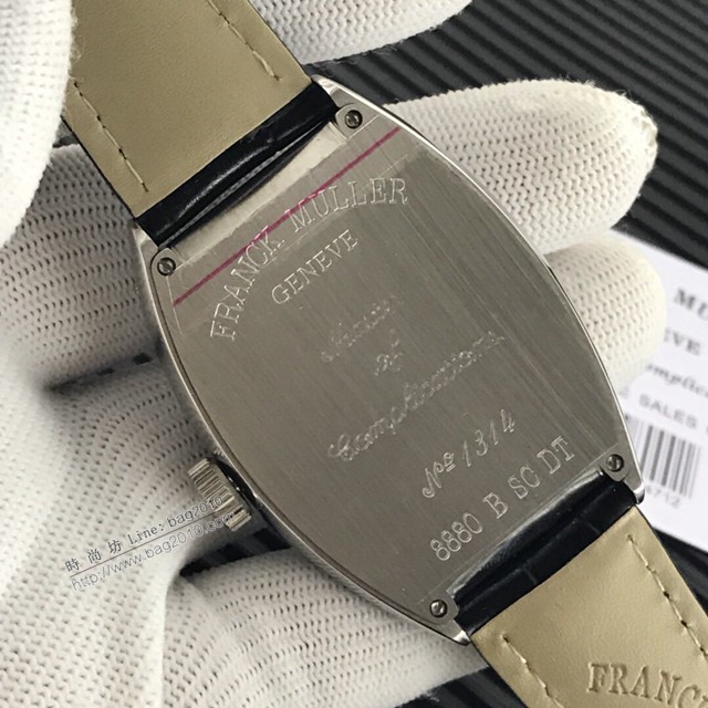 法穆蘭最新款滿天星男腕表 美洲鱷魚皮錶帶 法蘭克慕勒男士機械腕表  gjs2250